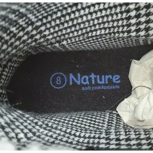 Nature Soft Comfortable Black Red Plaid Faux Fur Rain Snow Boots Cozy Size 8M - Picture 6 of 12